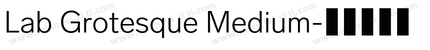 Lab Grotesque Medium字体转换